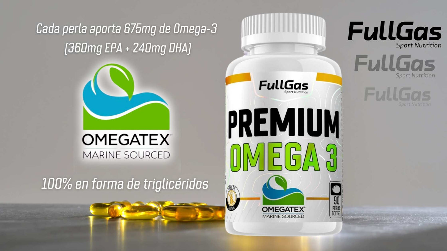 FULLGAS OMEGA 3 premium (omegatex® tg 1000mg) - 90 perlas