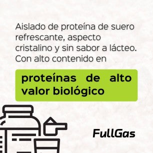 FULLGAS Clear ISOLATE whey (aislado) - polo de limón - 500g
