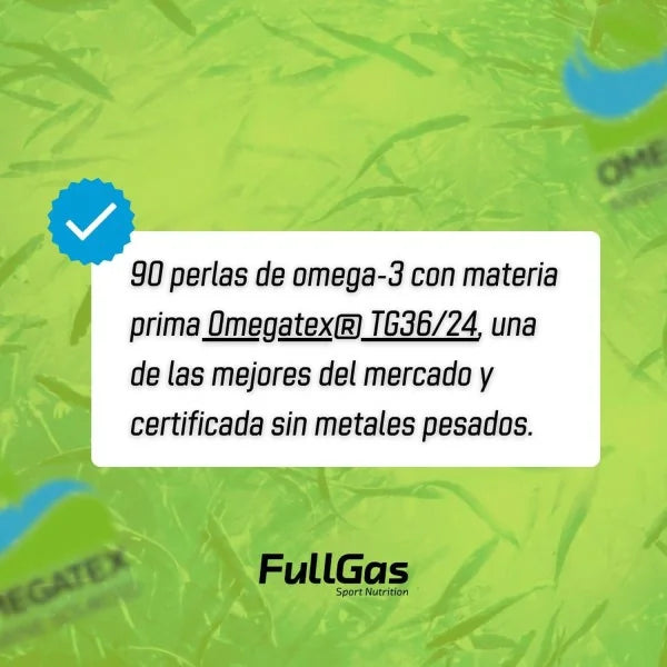 FULLGAS OMEGA 3 premium (omegatex® tg 1000mg) - 90 perlas