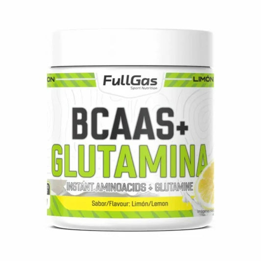 FULLGAS BCAAS (aminoácidos ramificados 2:1:1) + GLUTAMINA (kyowa®) 500g