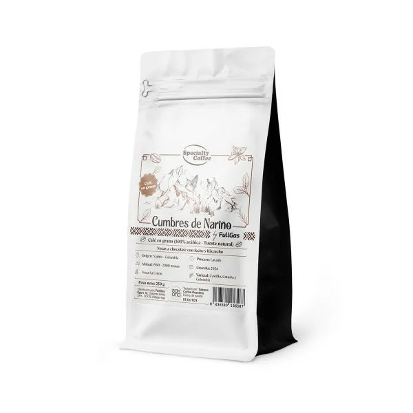 CAFÉ ESPECIALIDAD  en grano- cumbres de nariño colombia - 250g
