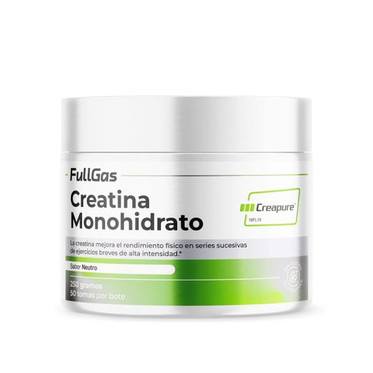 FULLGAS creapure® (creatina monohidrato en polvo) - neutra - 250g