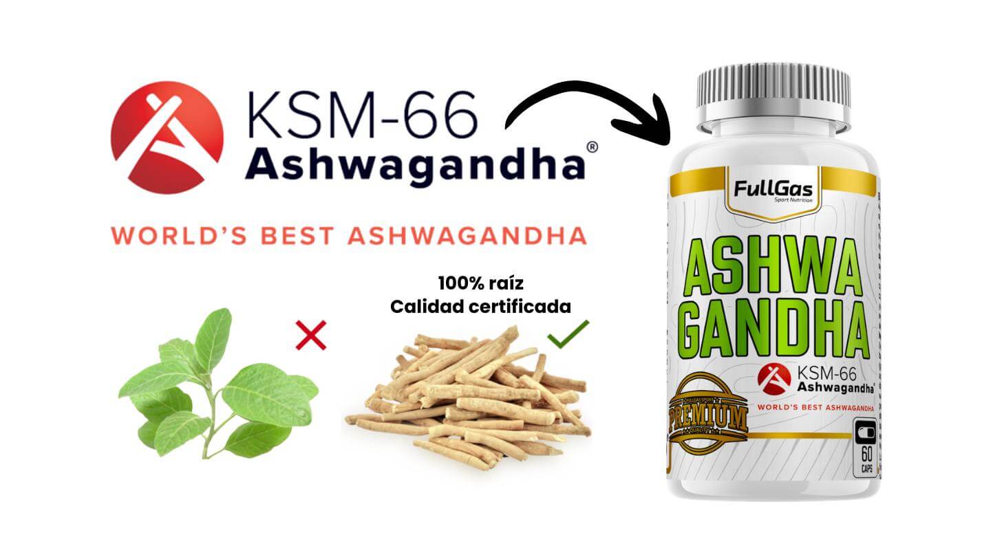 FULLGAS Ashwagandha ksm-66® (300mg) - 60 cápsulas