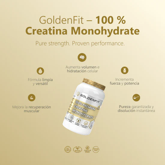 GoldenFit Premium Creatine Monohydrate Unflavoured 1k