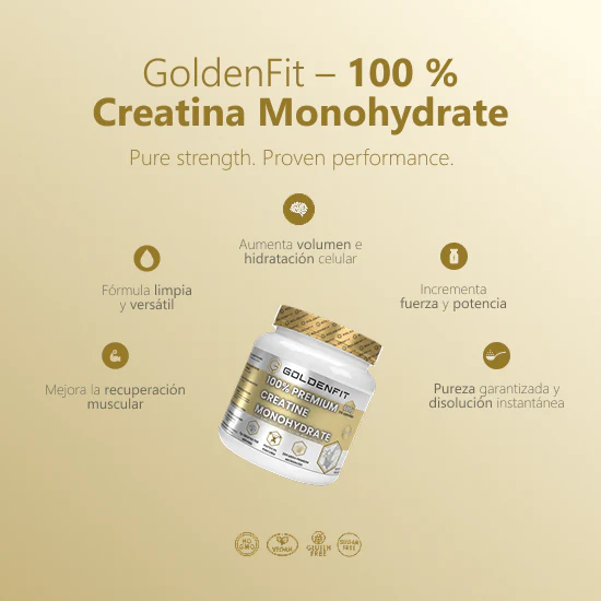 GoldenFit Premium Creatine Monohydrate Unflavoured 600G