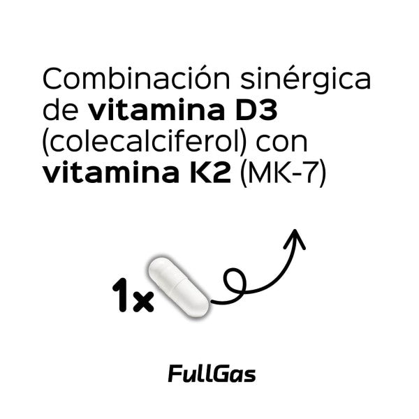 FULLGAS VIT D3 & K2  60 cap
