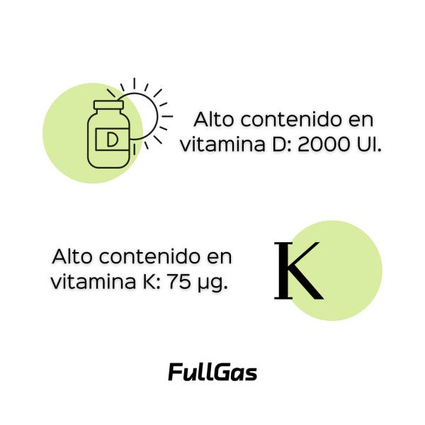 FULLGAS VIT D3 & K2  60 cap