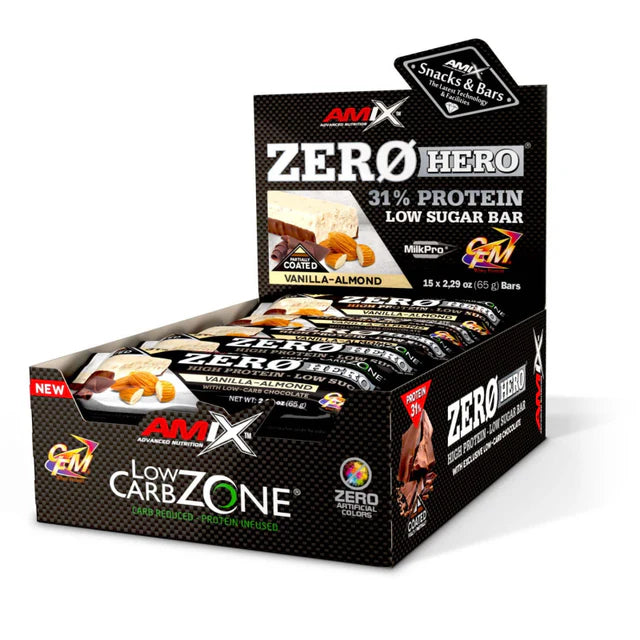 ZERO HERO PROTEIN BAR low sugar 65g  DOBLE CHOCOLATE